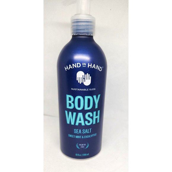 Hand In Hand Sustainable Suds Sea Salt Sweet Mint & Eucalyptus Body Wash - Picture 1 of 11